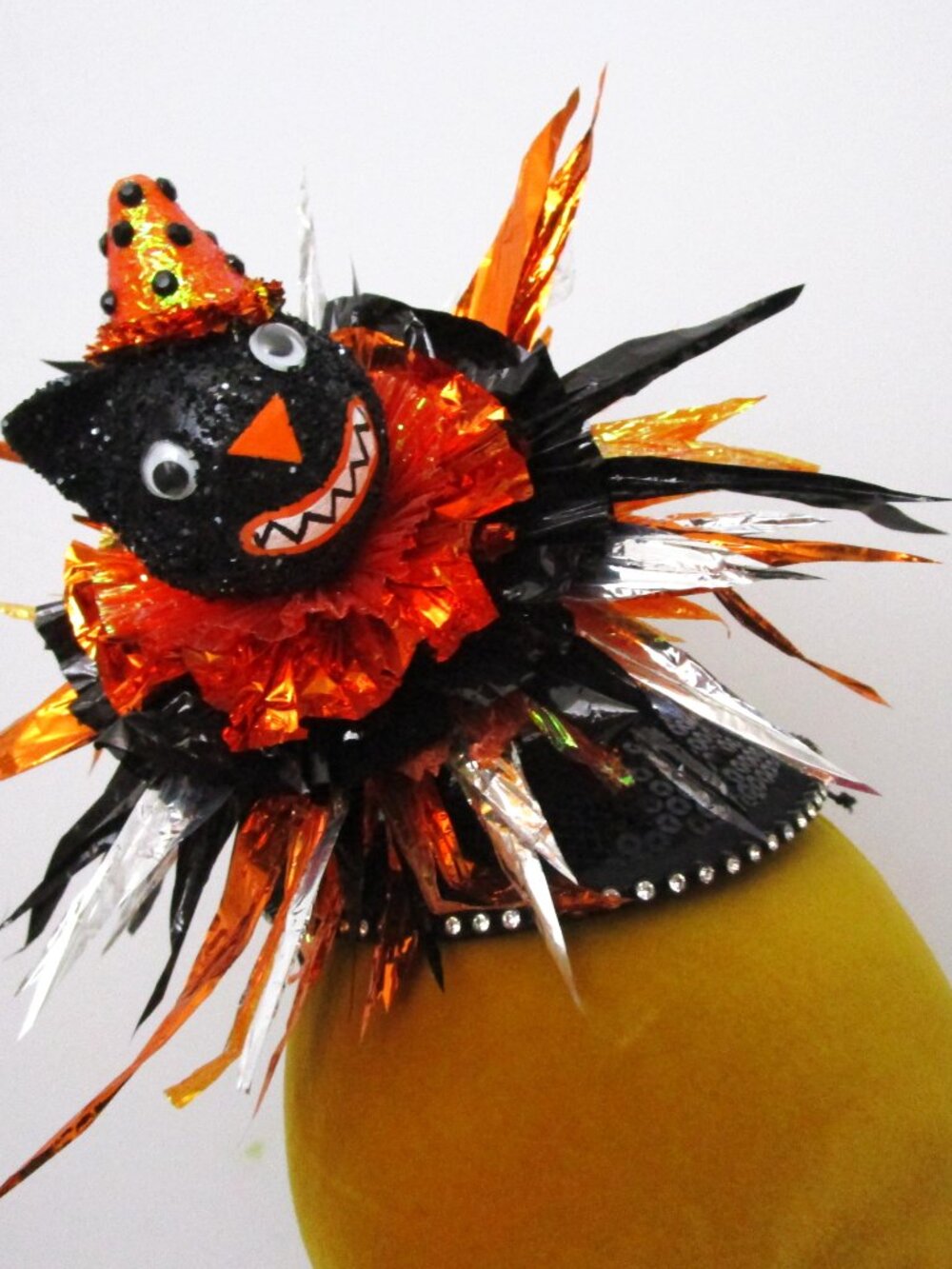 Halloween Hat Creepy Clown Cat Fantasy Handmade